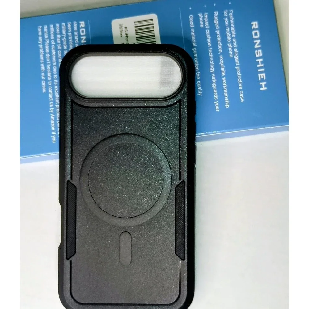 RONSHIEH Protective Case for Apple IPHONE 17 Air  Black Magnetic. NEW  (P0036B6)